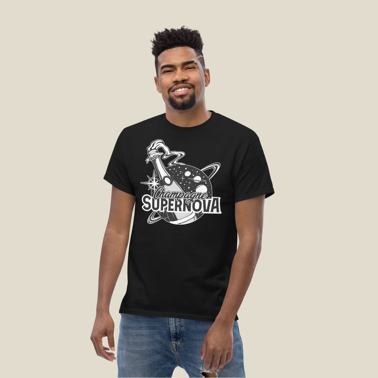 Men's Champagne Dark T-Shirt