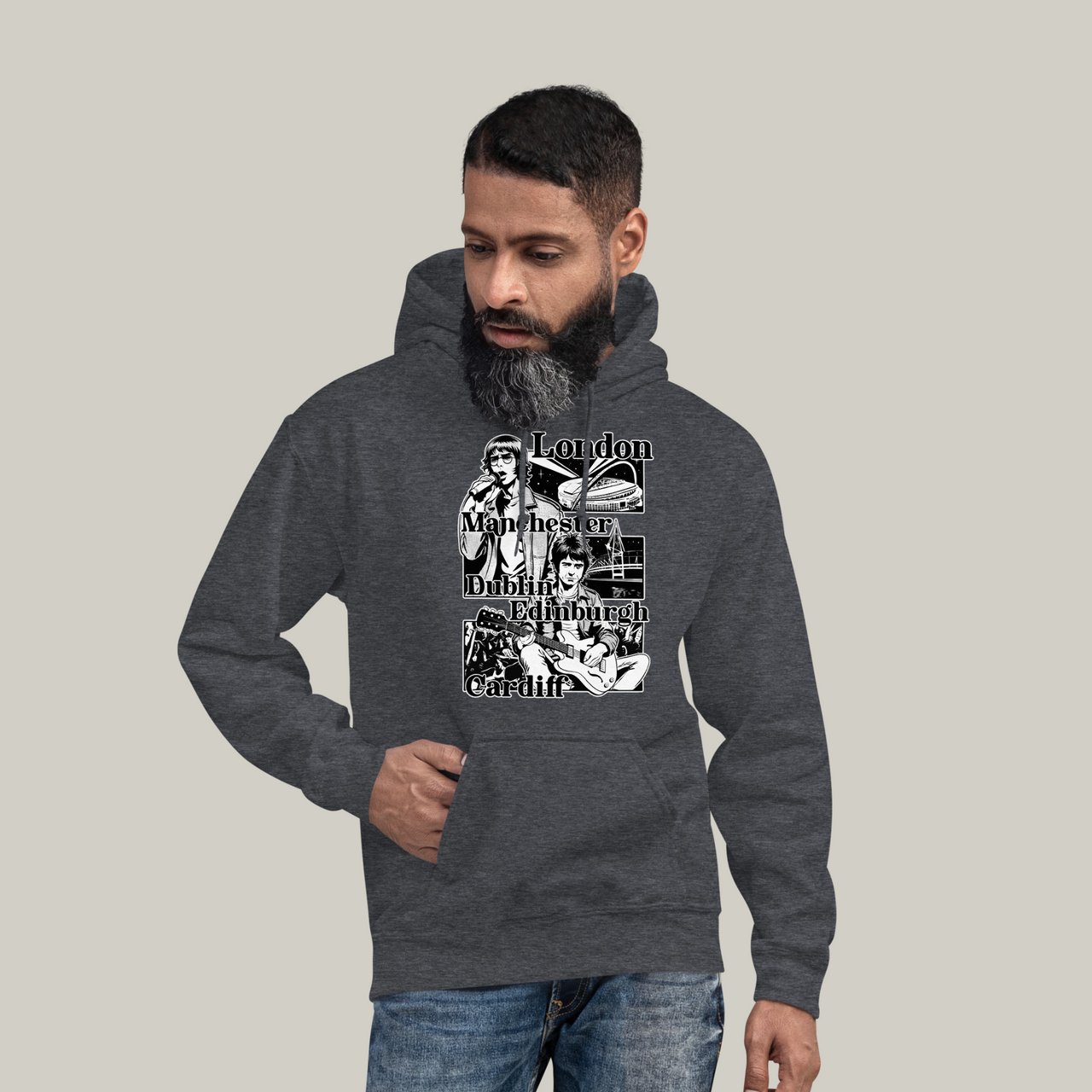 Men's Cities Dark Hoodie