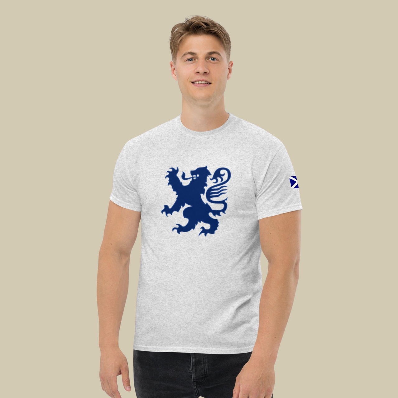 Men’s White Scottish Lion Game Day T-shirt