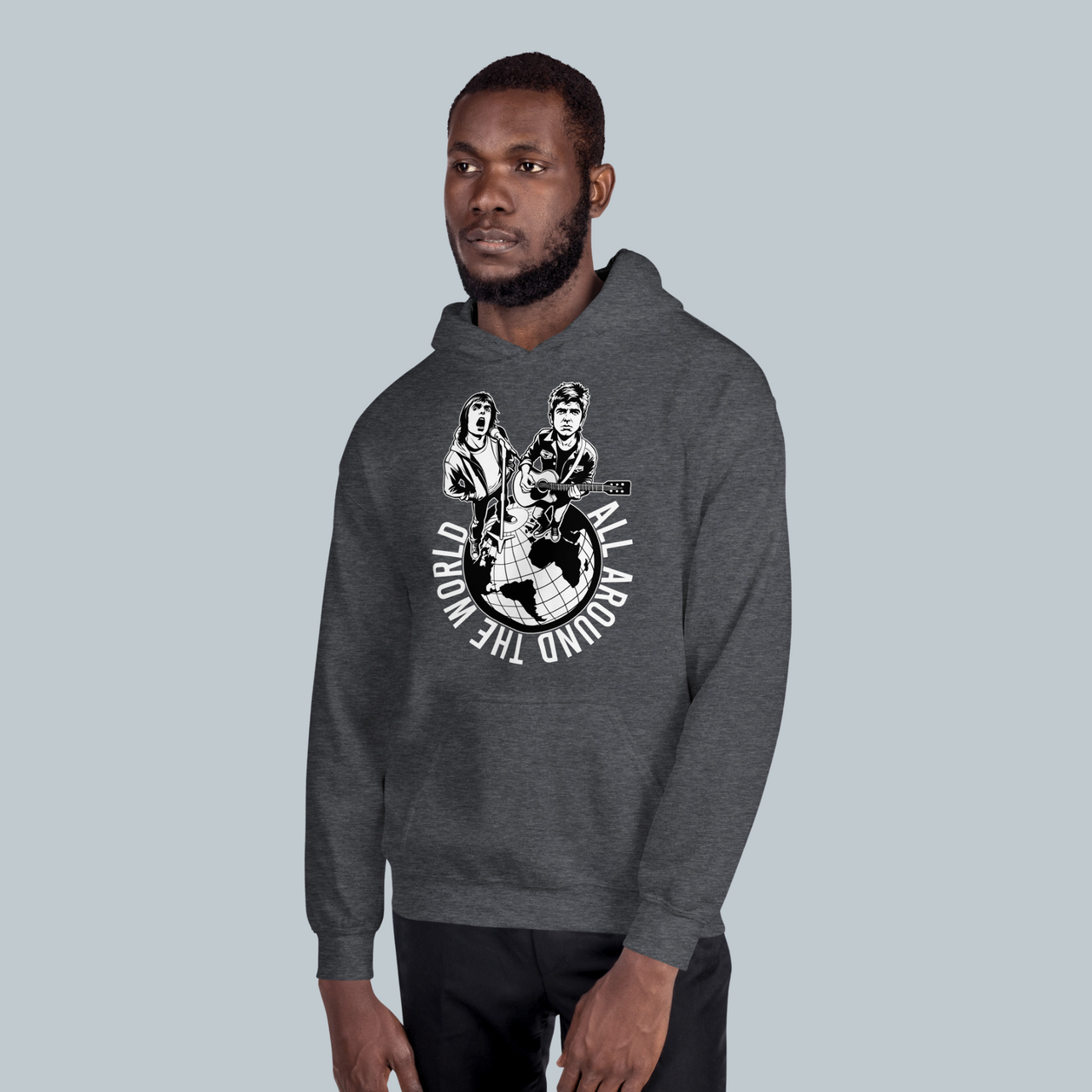 Men's World Dark Hoodie