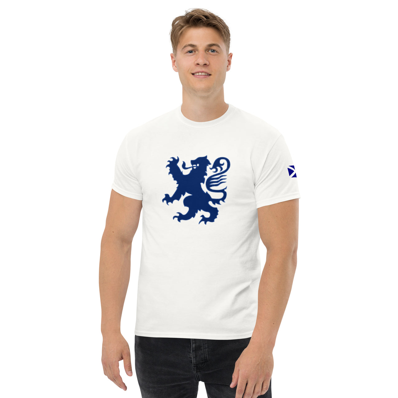 Men’s White Scottish Lion Game Day T-shirt