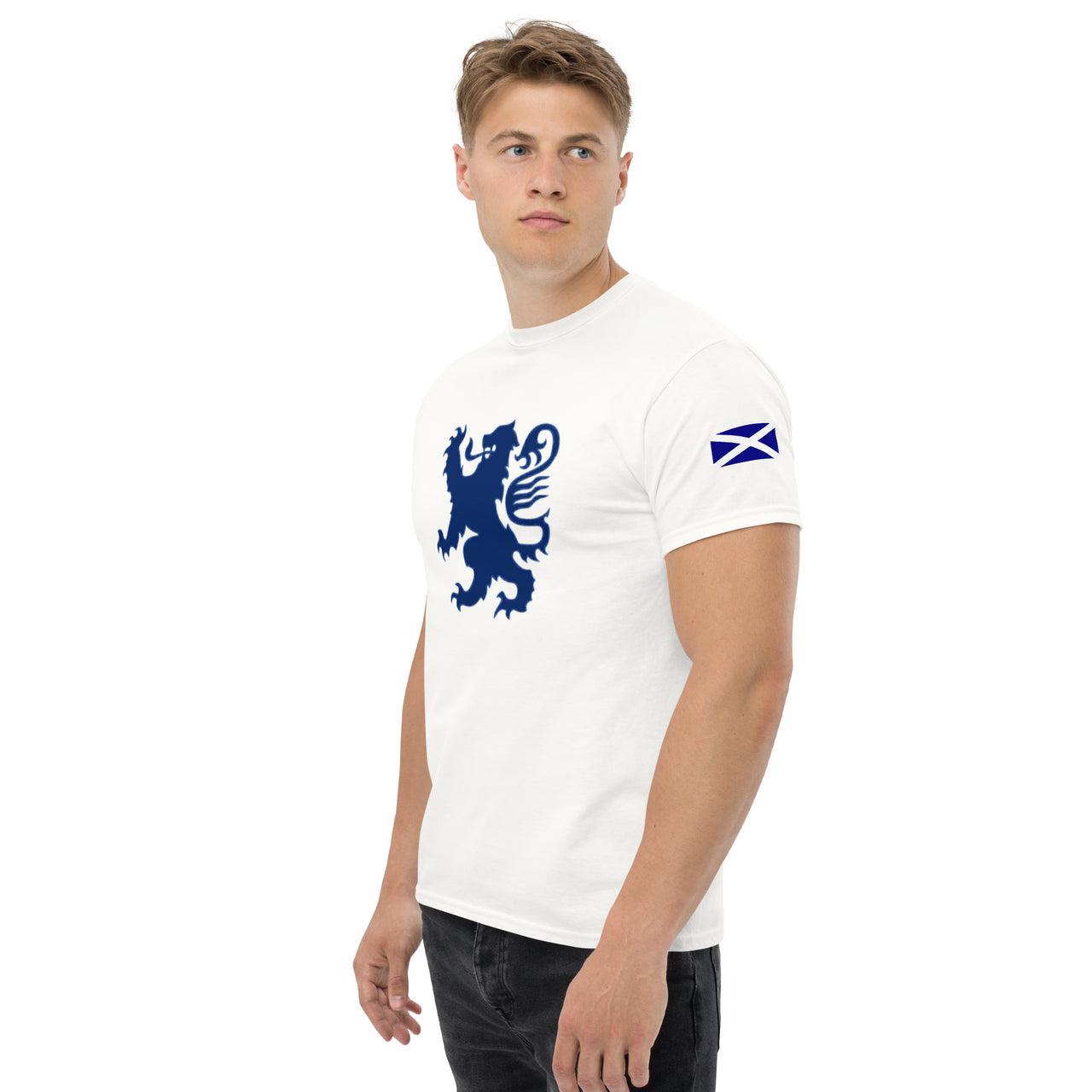 Men’s White Scottish Lion Game Day T-shirt