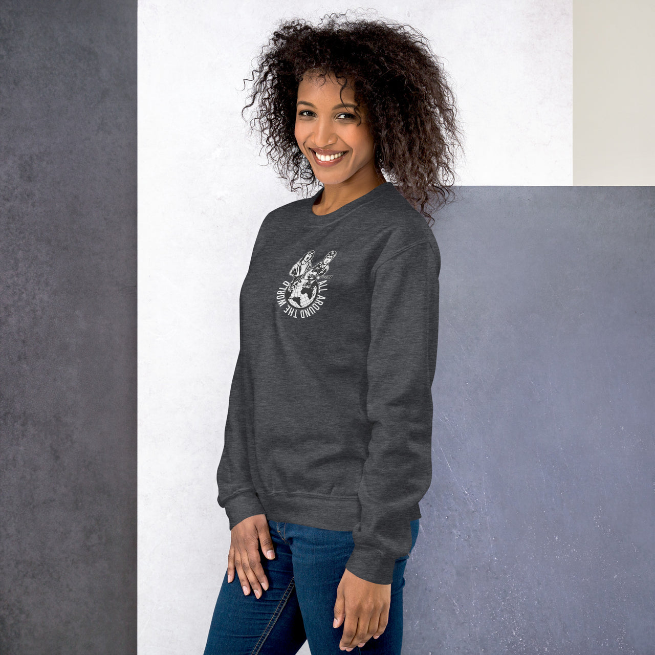 Women's World Dark Sweatshirt